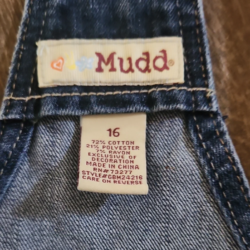 Mudd Blue Denim Overalls - Picture 2 of 3